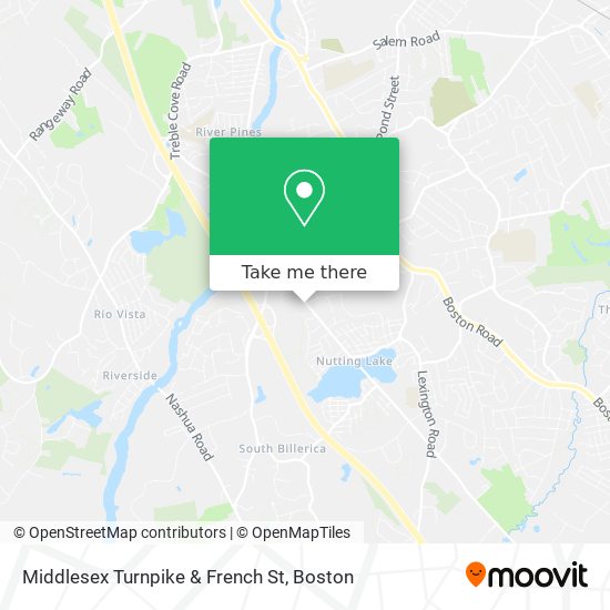 Mapa de Middlesex Turnpike & French St