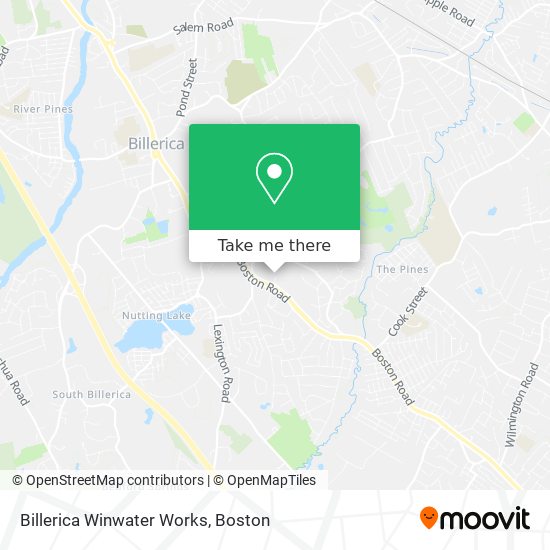 Billerica Winwater Works map