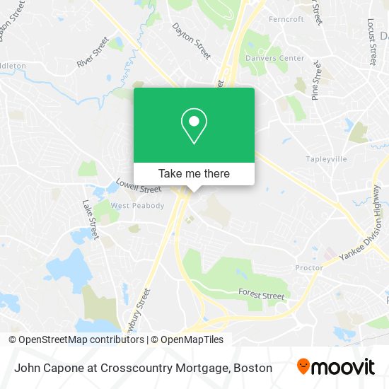 John Capone at Crosscountry Mortgage map