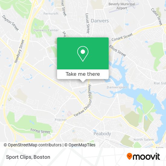 Sport Clips map