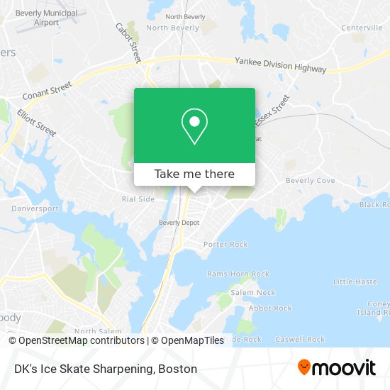 DK's Ice Skate Sharpening map