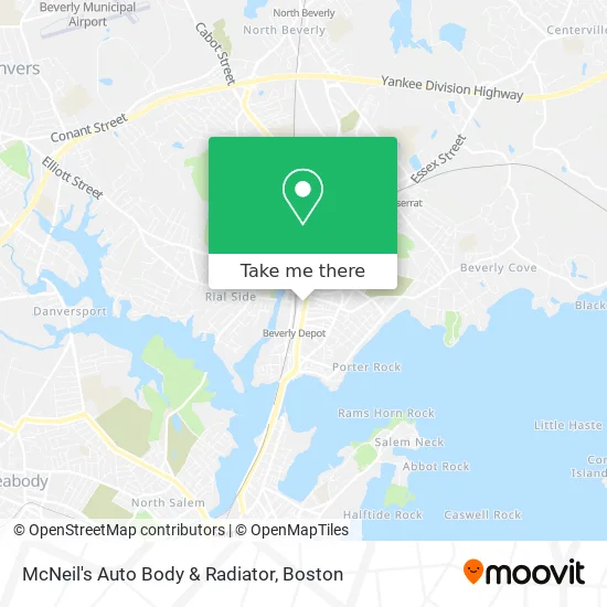 McNeil's Auto Body & Radiator map