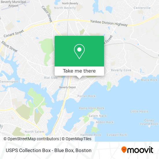 USPS Collection Box - Blue Box map