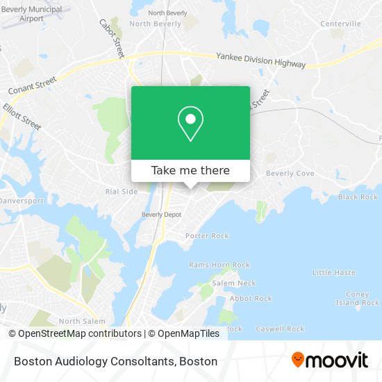 Boston Audiology Consoltants map