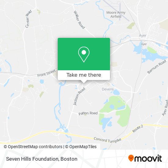 Seven Hills Foundation map