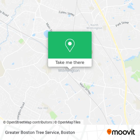 Mapa de Greater Boston Tree Service