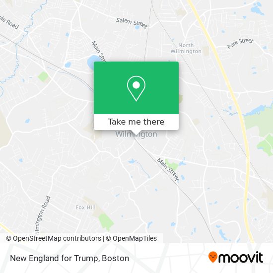 Mapa de New England for Trump