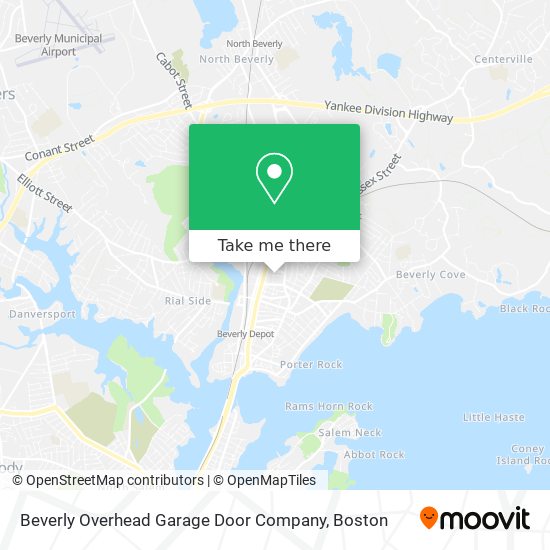Mapa de Beverly Overhead Garage Door Company
