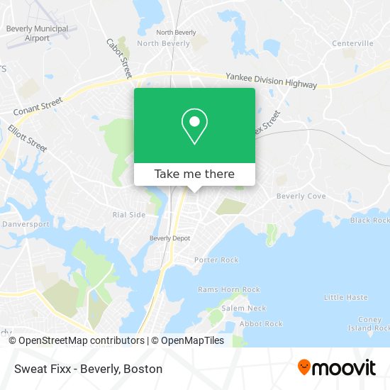 Sweat Fixx - Beverly map