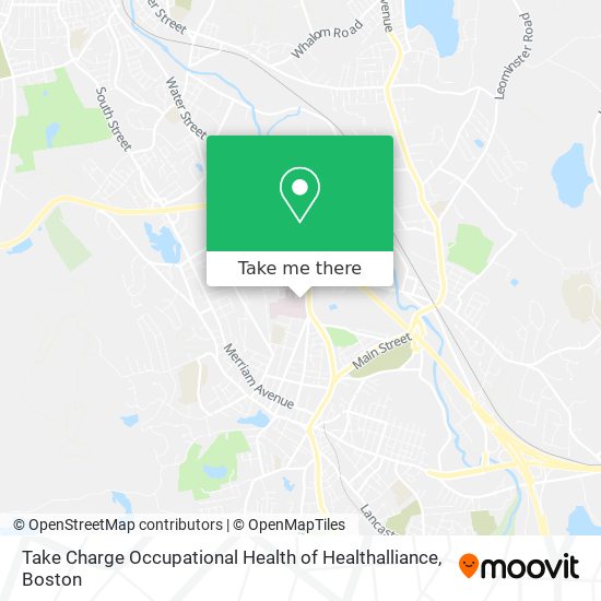 Mapa de Take Charge Occupational Health of Healthalliance