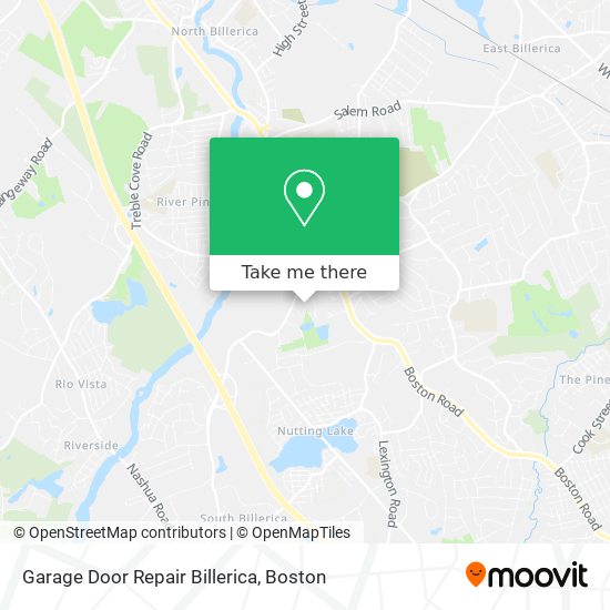Mapa de Garage Door Repair Billerica