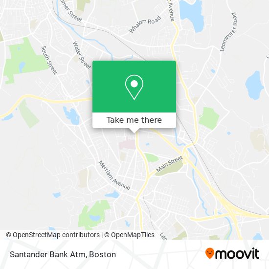 Santander Bank Atm map