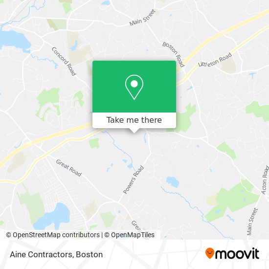 Aine Contractors map