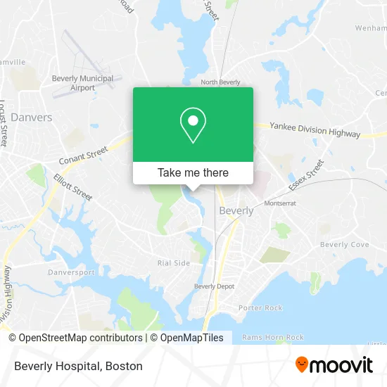 Beverly Hospital map