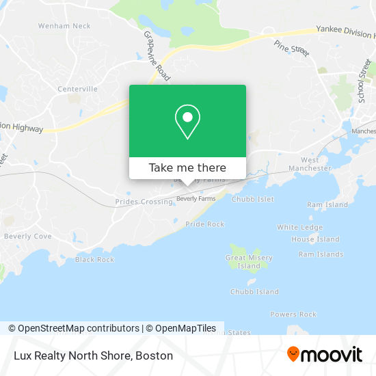 Lux Realty North Shore map