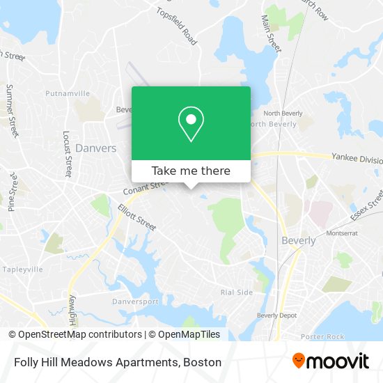 Mapa de Folly Hill Meadows Apartments