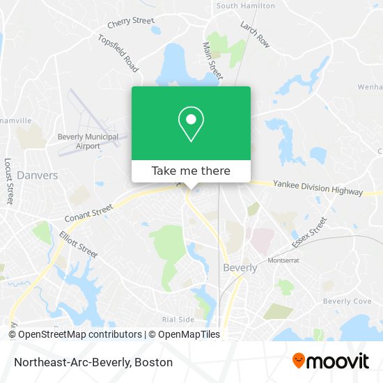 Northeast-Arc-Beverly map