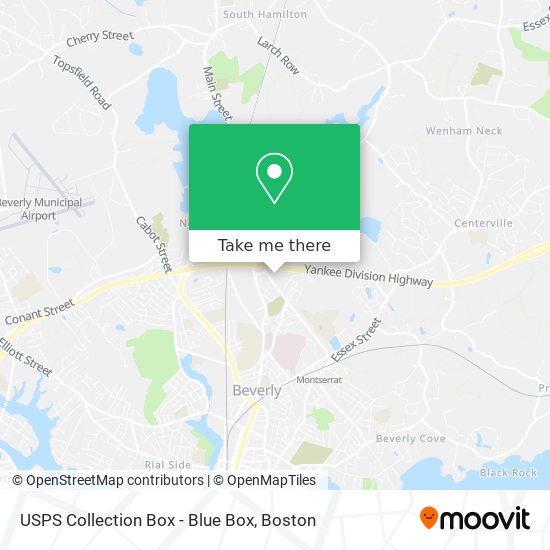 USPS Collection Box - Blue Box map