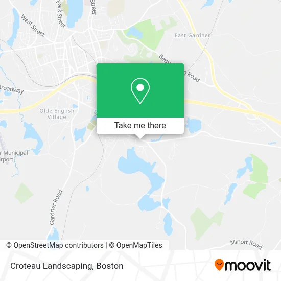Croteau Landscaping map