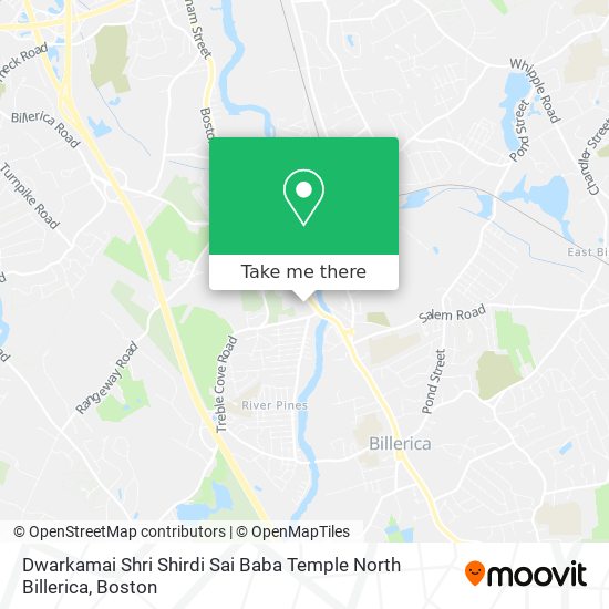 Dwarkamai Shri Shirdi Sai Baba Temple North Billerica map