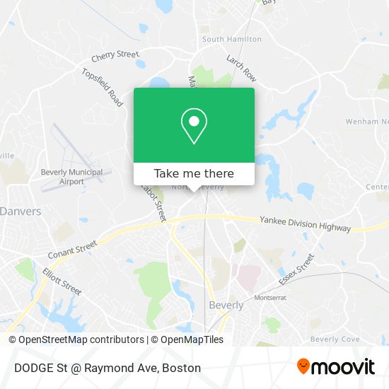 DODGE St @ Raymond Ave map