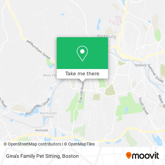 Gina's Family Pet Sitting map