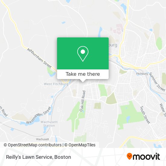 Reilly's Lawn Service map