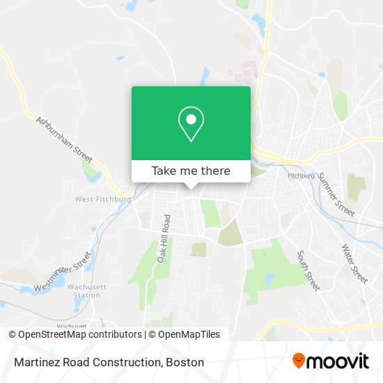 Martinez Road Construction map