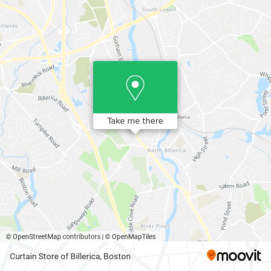 Mapa de Curtain Store of Billerica