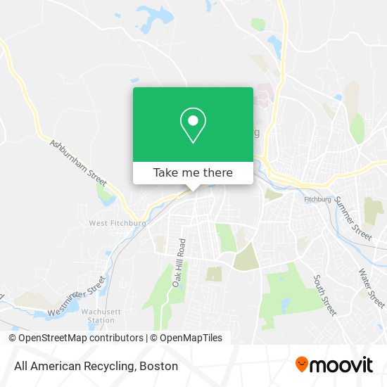 All American Recycling map