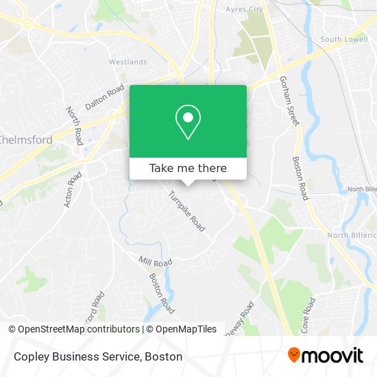 Copley Business Service map