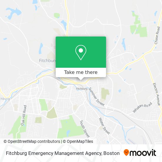 Fitchburg Emergency Management Agency map