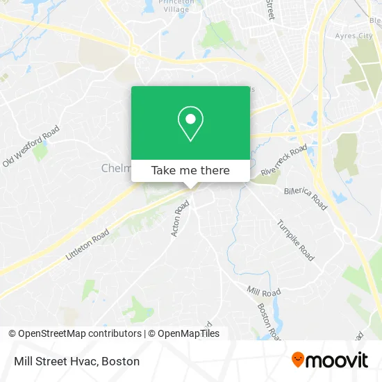 Mill Street Hvac map