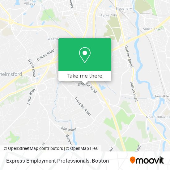 Express Employment Professionals map