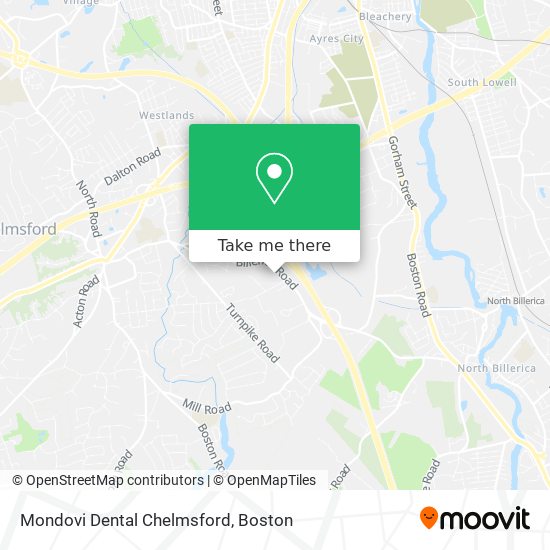 Mapa de Mondovi Dental Chelmsford