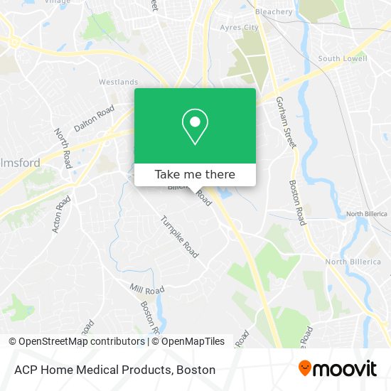 ACP Home Medical Products map