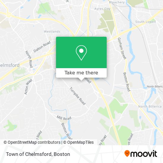 Mapa de Town of Chelmsford