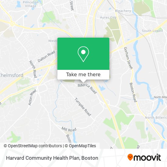 Harvard Community Health Plan map