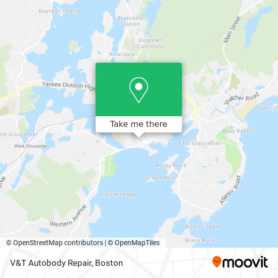 V&T Autobody Repair map