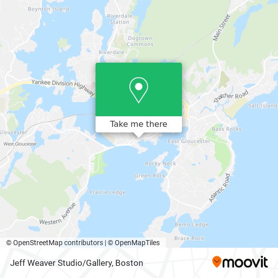 Jeff Weaver Studio/Gallery map