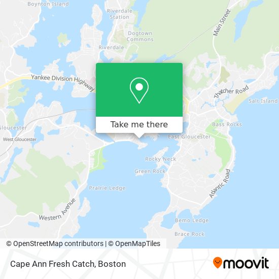 Mapa de Cape Ann Fresh Catch