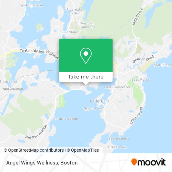 Angel Wings Wellness map