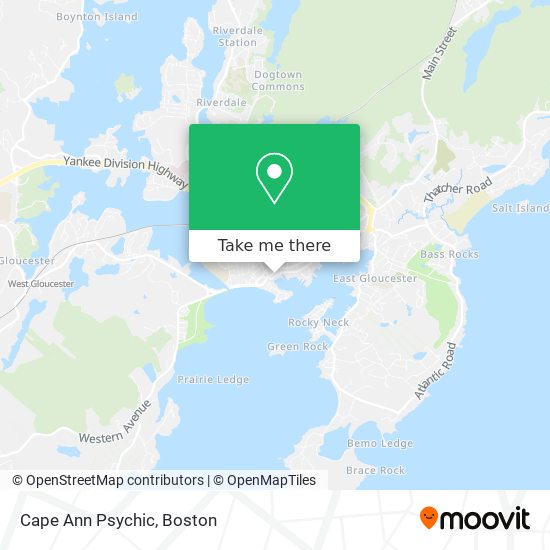 Mapa de Cape Ann Psychic