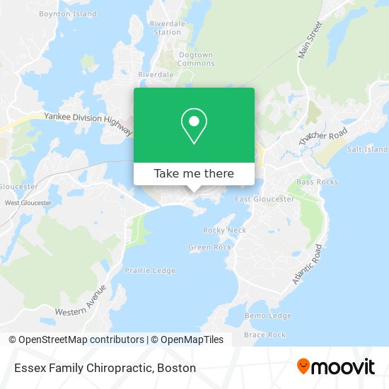 Essex Family Chiropractic map