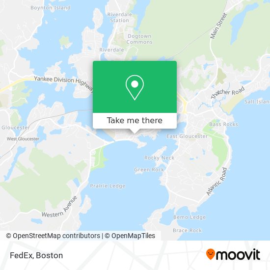 FedEx map