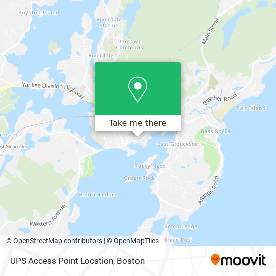 UPS Access Point Location map