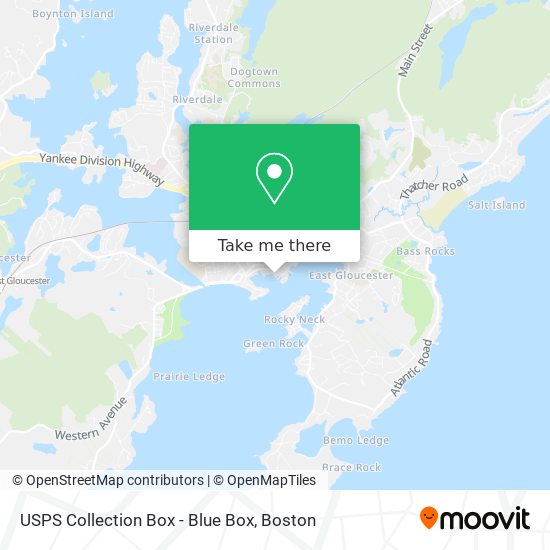 USPS Collection Box - Blue Box map