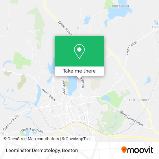 Mapa de Leominster Dermatology