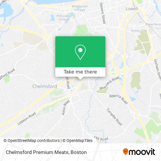 Chelmsford Premium Meats map