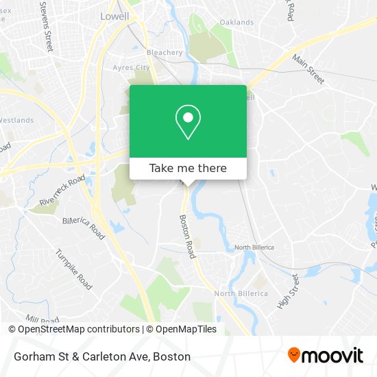 Mapa de Gorham St & Carleton Ave